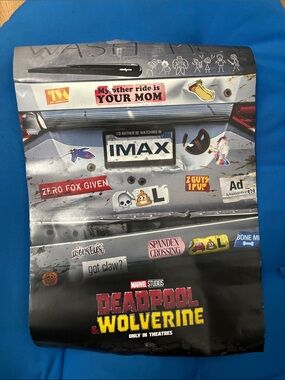 Deadpool & Wolverine Poster Marvel Studios Measurements In Description